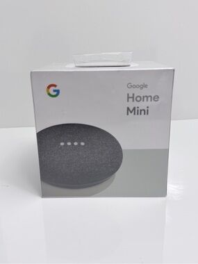 Google Home Mini Smart Speaker NEW SEALED Charcoal - Google Assistant